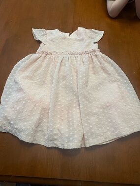 iris & ivy Pale Pink Eyelet Party Dress